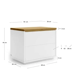 Nachtkommoden|Nachttisch*Pharao24 Nachttischschrank Esdavon