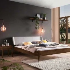 Pharao24 Naturholzbetten Nussbaum Gildas> Doppelbetten|Massivholzbetten