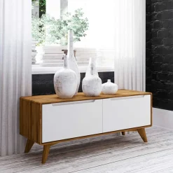 Fernsehtische|Lowboards*Pharao24 Niedrige Kommode Triancova