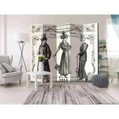 Paravents|Raumteiler*Pharao24 Nostalgischer Paravent Ciano