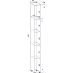 Regalschränke|Aktenregale*Pharao24 Ordner Nischenregal Rascian