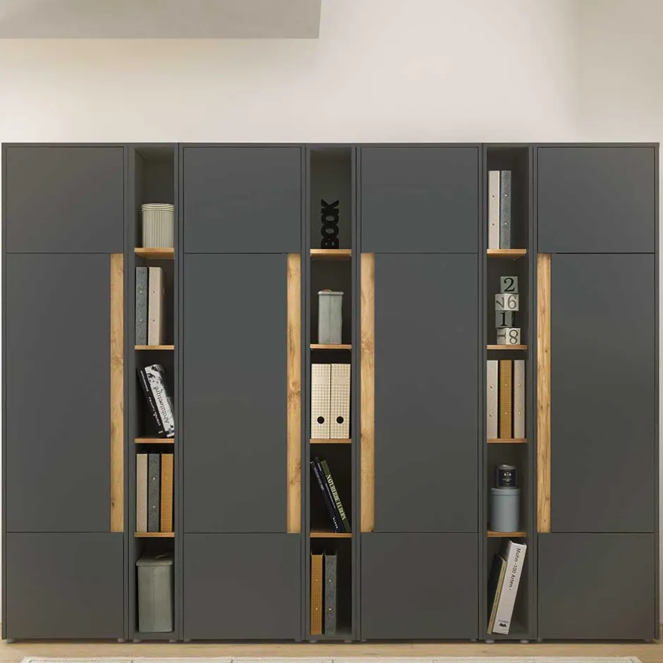 Büromöbel Sets*Pharao24 Ordnerwand Uzniana