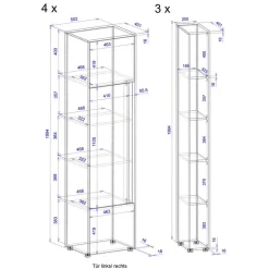 Büromöbel Sets*Pharao24 Ordnerwand Uzniana