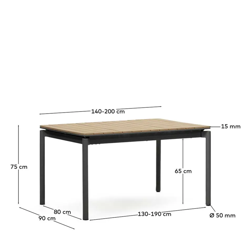 Ausziehtische|Gartenmöbel*Pharao24 Outdoor Esstisch Tergola
