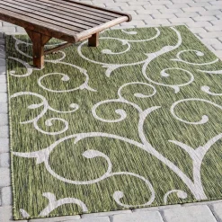 Pharao24 Outdoor Teppich Oliv Lixiam><noscript><img width=