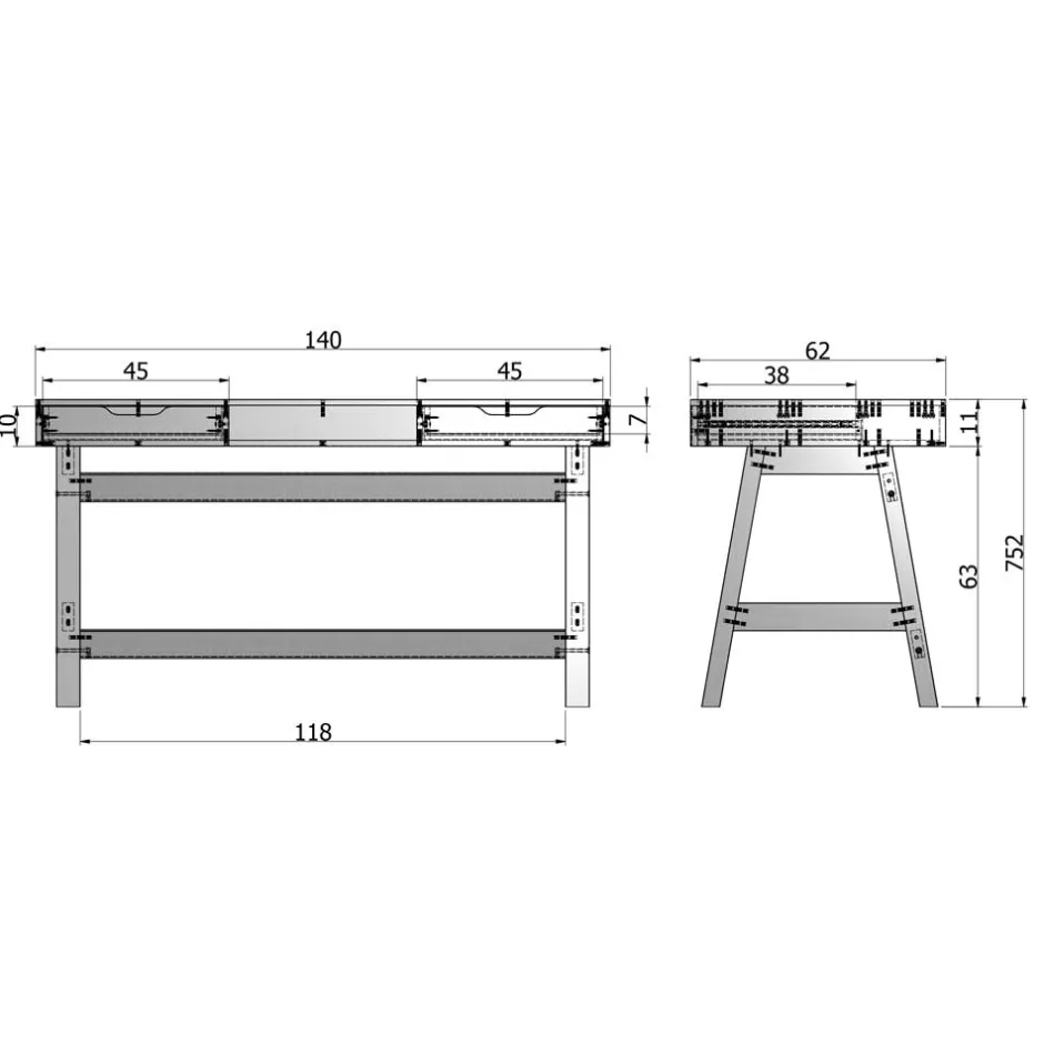 Pharao24 PC Schreibtisch Bigova> Computertische|Jugendschreibtische