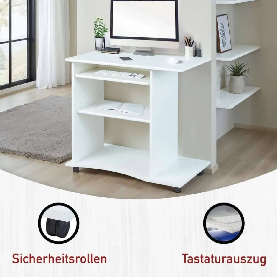 Schreibtische*Pharao24 PC-Tisch Belinda