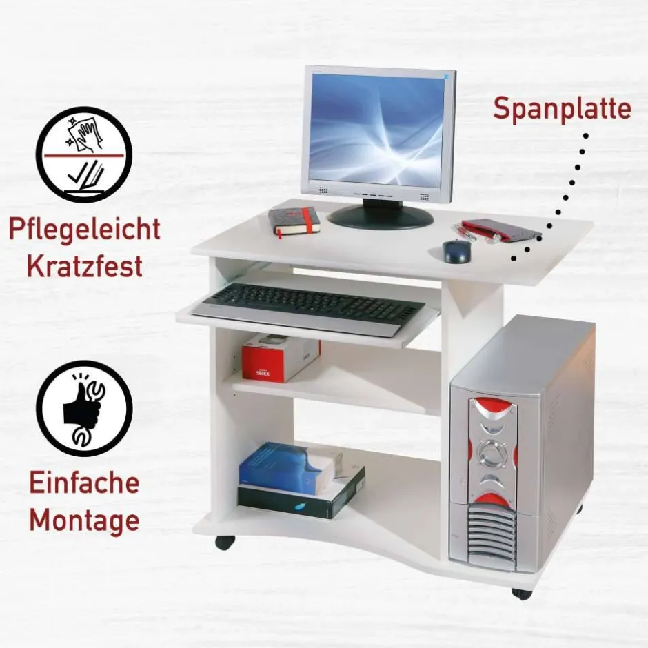 Schreibtische*Pharao24 PC-Tisch Belinda