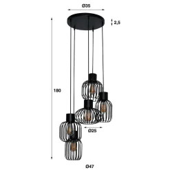 Lampen Und Leuchten*Pharao24 Pendelleuchte Jesafina