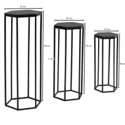 Telefontische|Blumensäulen*Pharao24 Pflanzenhocker Set Quinta