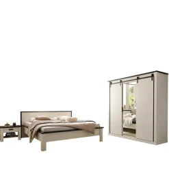 Pharao24 Pinie Weiß Schlafzimmer Set Dionada> Schlafzimmer Sets