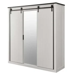 Pharao24 Pinie Weiß Schlafzimmer Set Dionada><noscript><img width=