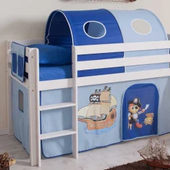 Kinderbetten|Piratenbett*Pharao24 Pirat Hochbett Donabello