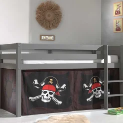 Pharao24 Piraten Halbhochbett Floro>Kinder Piratenbett|Kinderhochbetten
