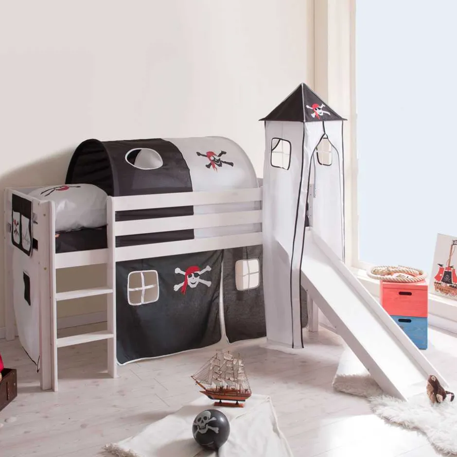 Spielbetten|Kinderhochbetten*Pharao24 Piratenbett Lyell