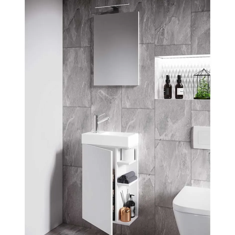 Badmöbel Sets*Pharao24 Platzsparende Badmöbel Emjada