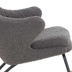 Wohnzimmer Sessel|Ohrensessel*Pharao24 Plüsch Schaukelstuhl Jilamenda