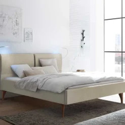 Doppelbetten|Polsterbetten*Pharao24 Polster Bett Beige Camtuna