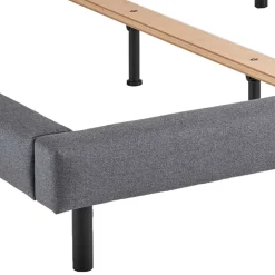 Pharao24 Polster Bett Hellgrau Ebruar><noscript><img width=