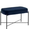 Pharao24 Polsterbank Samt Blau Veromica> Küchenbank|Sitzbänke