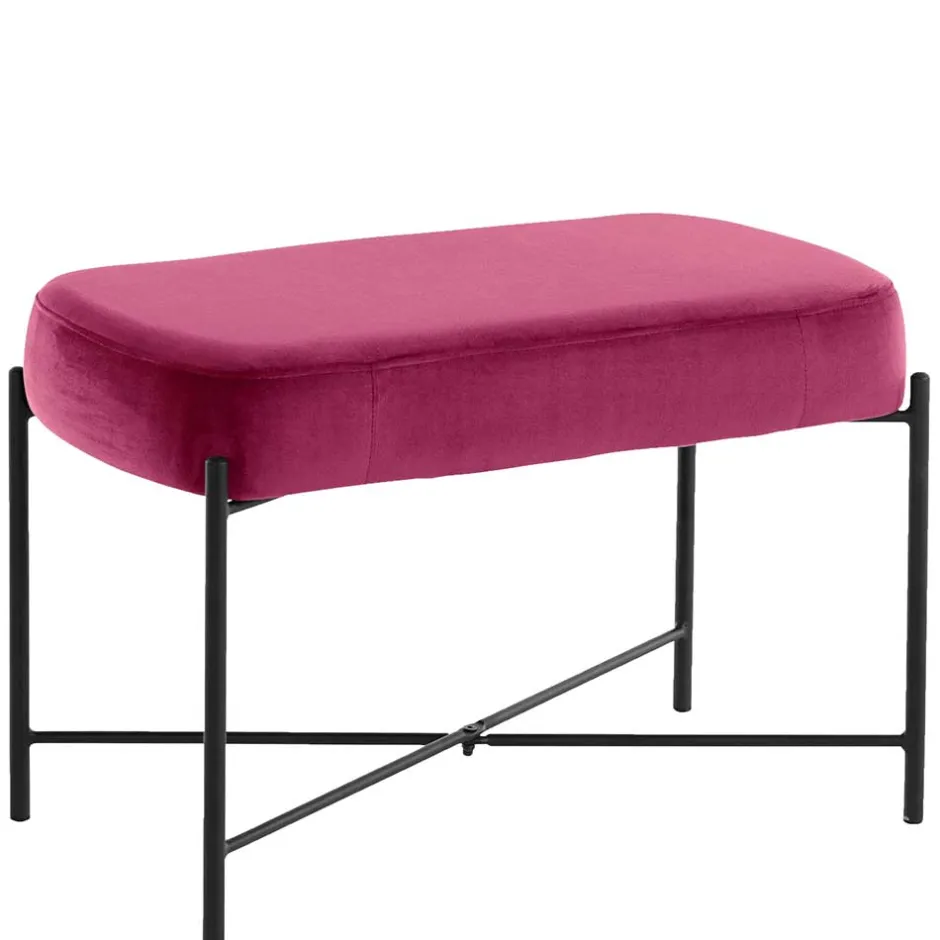 Pharao24 Polsterbank Samt Pink Ubaldo> Küchenbank|Polsterbänke