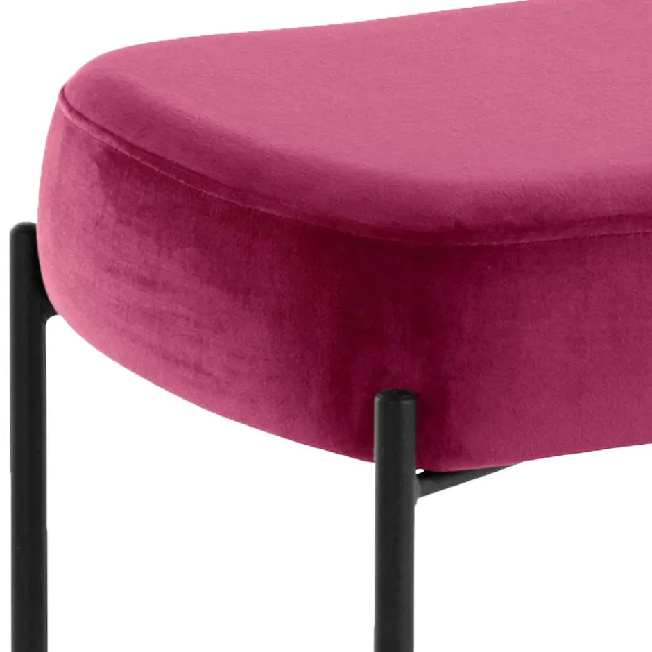 Pharao24 Polsterbank Samt Pink Ubaldo> Küchenbank|Polsterbänke