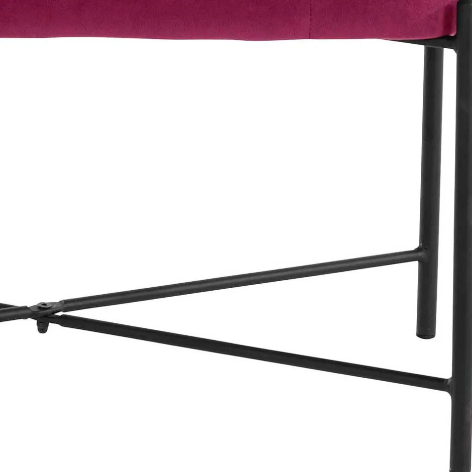 Pharao24 Polsterbank Samt Pink Ubaldo> Küchenbank|Polsterbänke