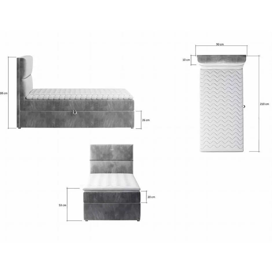 Pharao24 Polsterbett Fracie> Funktionsbetten|Schubkastenbetten
