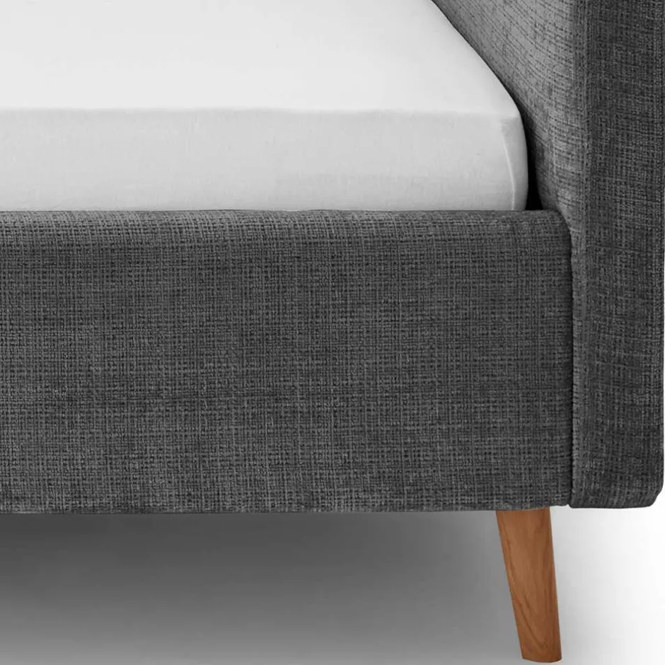 Pharao24 Polsterbett in Anthrazit Okudera> Komfortbetten|Polsterbetten