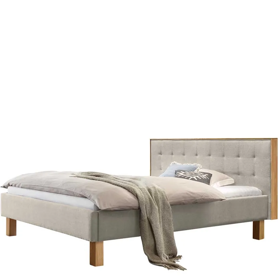 Pharao24 Polsterbett in Beige Petrolina> Polsterbetten