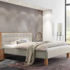 Pharao24 Polsterbett in Beige Petrolina> Polsterbetten