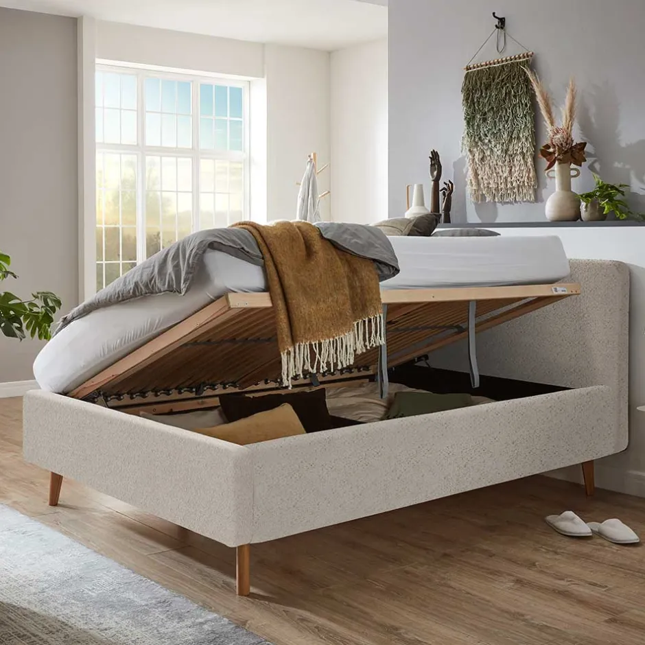 Pharao24 Polsterbett mit Stauraum Despelin> Funktionsbetten|Schubkastenbetten