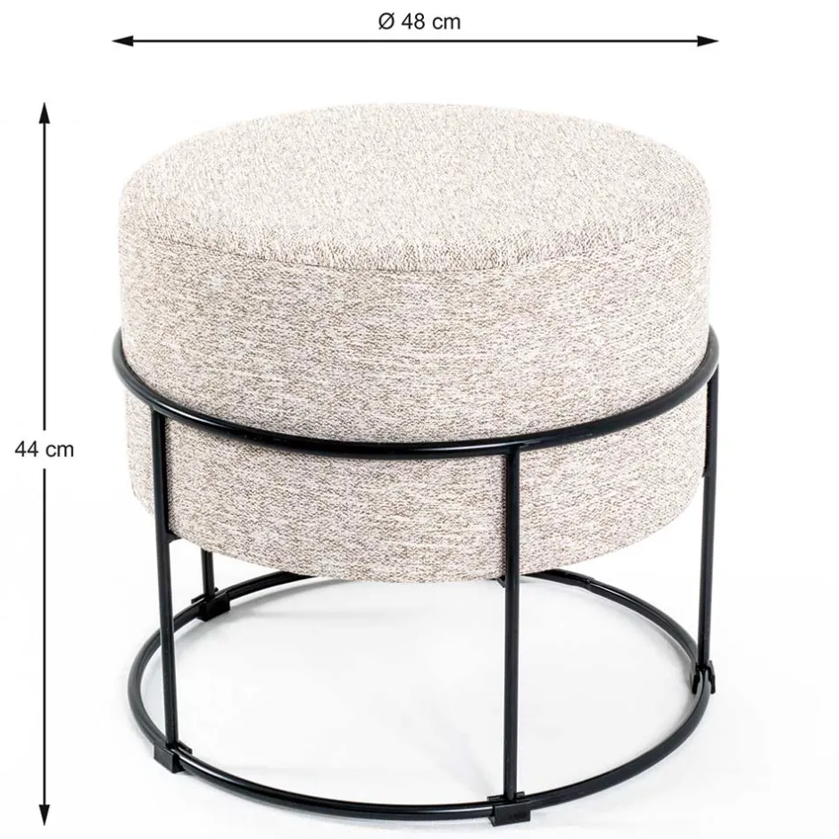 Pharao24 Polsterhocker Charin> Sitzhocker