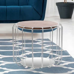 Sitzhocker*Pharao24 Polsterhocker Vienna