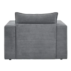 Pharao24 Polstersessel Anthrazit Cord Eltusa><noscript><img width=