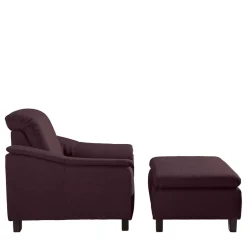 Relaxsessel*Pharao24 Polstersessel Bordeaux Rot Acsandrio