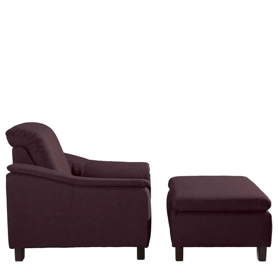 Relaxsessel*Pharao24 Polstersessel Bordeaux Rot Acsandrio