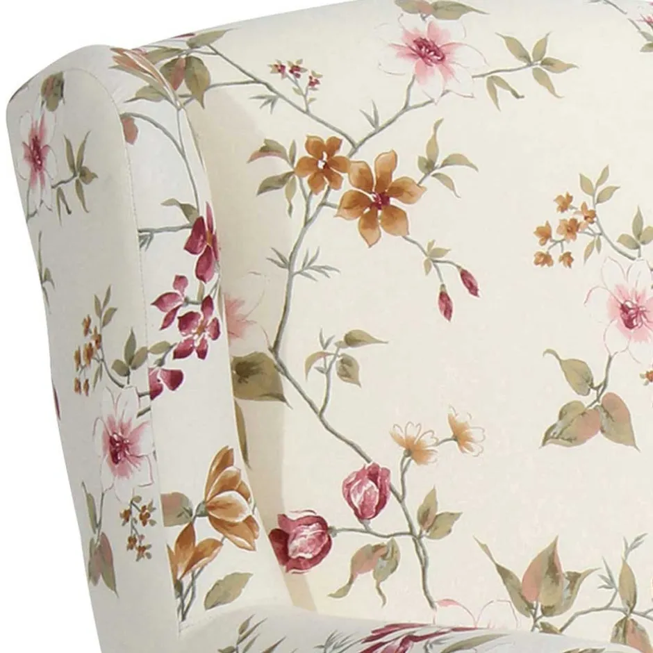 Pharao24 Polstersessel geblümt Foliage> Polstermöbel|Wohnzimmer Sessel