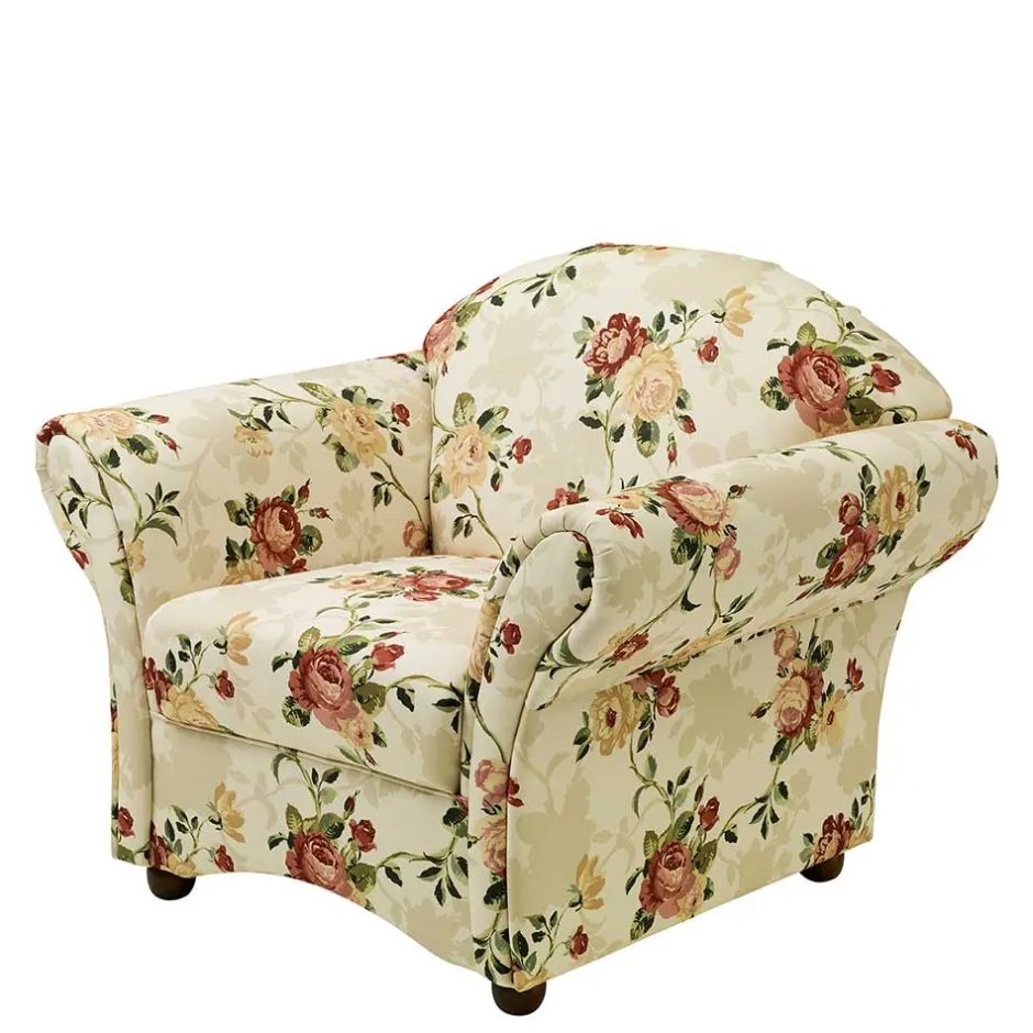 Wohnzimmer Sessel*Pharao24 Polstersessel Landhaus Marcs