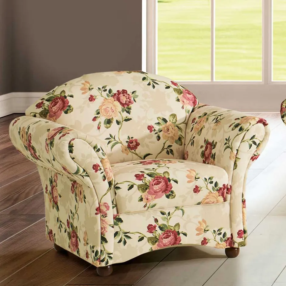 Wohnzimmer Sessel*Pharao24 Polstersessel Landhaus Marcs