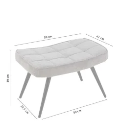 Pharao24 Polstersessel mit Hocker Dalicia><noscript><img width=