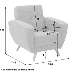 Wohnzimmer Sessel*Pharao24 Polstersessel Rujona