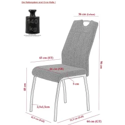 Pharao24 Polsterstühle Esszimmer Fancys><noscript><img width=