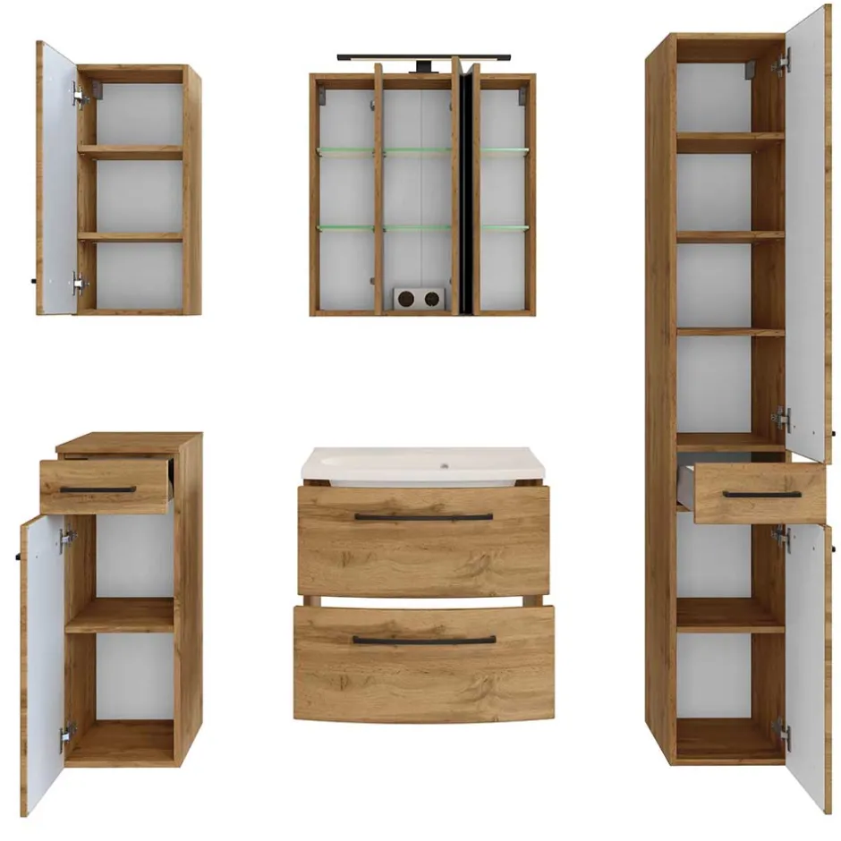 Badmöbel Sets*Pharao24 Premium Badmöbel Set Longos