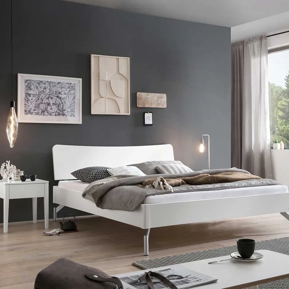 Massivholzbetten|Jugendbetten*Pharao24 Premium Bett weiß Zinsoe