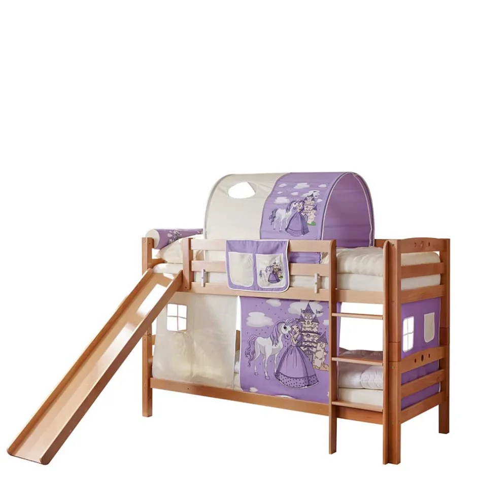 Kinderbetten|Etagenbetten*Pharao24 Prinzessin Rutschbett Neviska