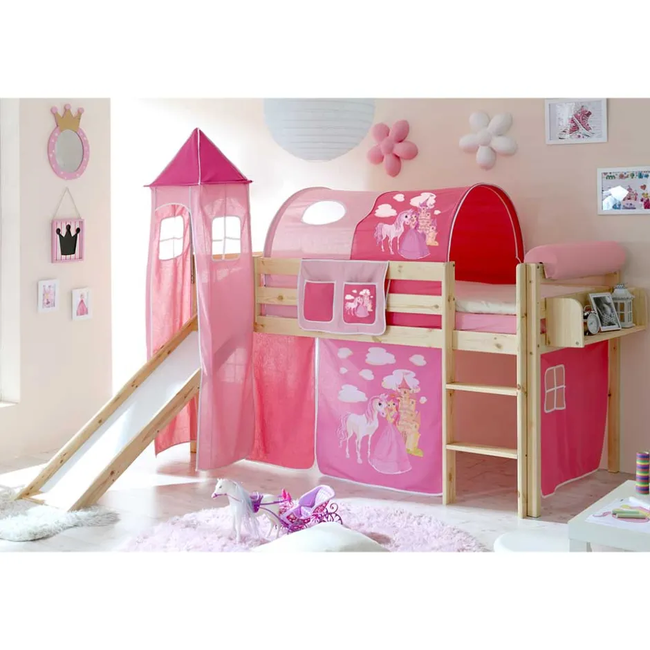 Kinderbetten|Kinderhochbetten*Pharao24 Prinzessinenbett Sappi