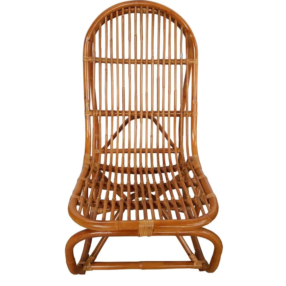 Wohnzimmer Sessel*Pharao24 Rattan Schaukelstuhl Imparacta
