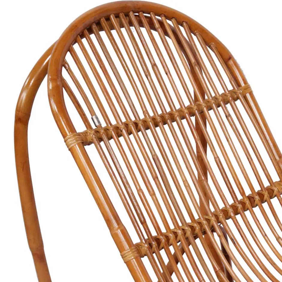 Wohnzimmer Sessel*Pharao24 Rattan Schaukelstuhl Imparacta