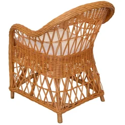 Wohnzimmer Sessel*Pharao24 Rattansessel Honigfarben Swington